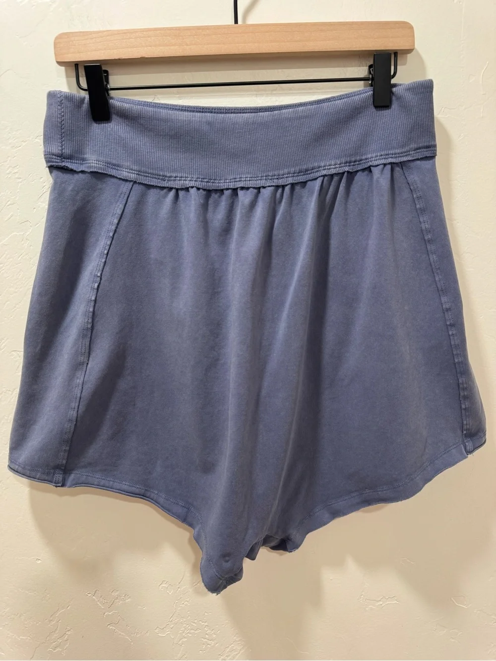 Free People Movement Hot Shot Harem Shorts Washed Blue Medium Baggy - Picture 6 of 11